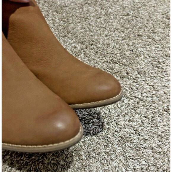 Vionic Ankle Boots Womens 8 Brown Upton Side Zip Almond Toe Casual Leather - Picture 3 of 10